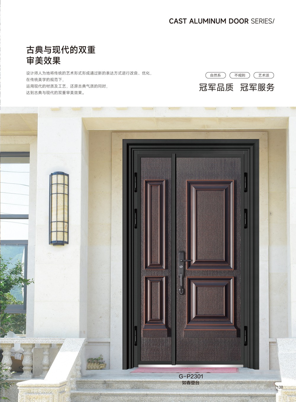 防爆鑄鋁門系列G-P2301如春登臺